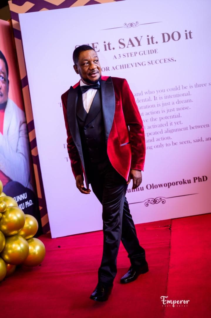 Dr. Ayokunnu Olowoporoku at the launch of SEE It, SAY It, DO It