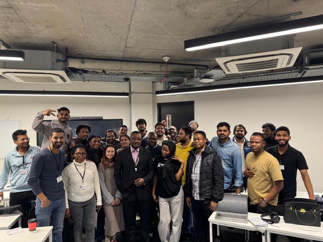 A teaching room at Northumbria University, London Campus
